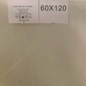 Table x cloth brand new off white beige 60x120 rectangle